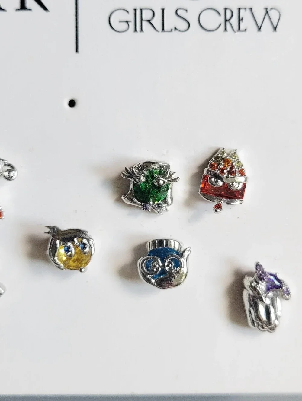 Pixar Inside Out Emotions & Inside Out 2 New Feelings Stud Earring Set In Silver